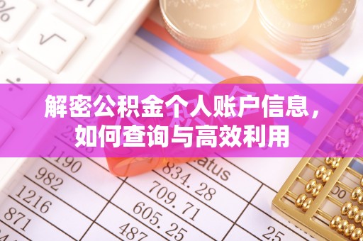 泗礁解密公积金个人账户信息，如何查询与高效利用
