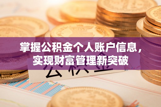 泗礁掌握公积金个人账户信息，实现财富管理新突破
